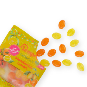 0% Azúcar - Caramelo Cítrico Mandarina Limón 40g