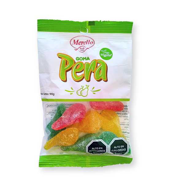 Gomita Vegana de Agar sabor Pera 90g