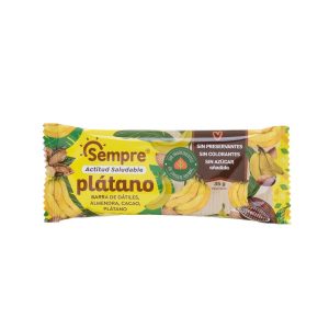 0% Azúcar Añadida - Barra Plátano Natural 35g