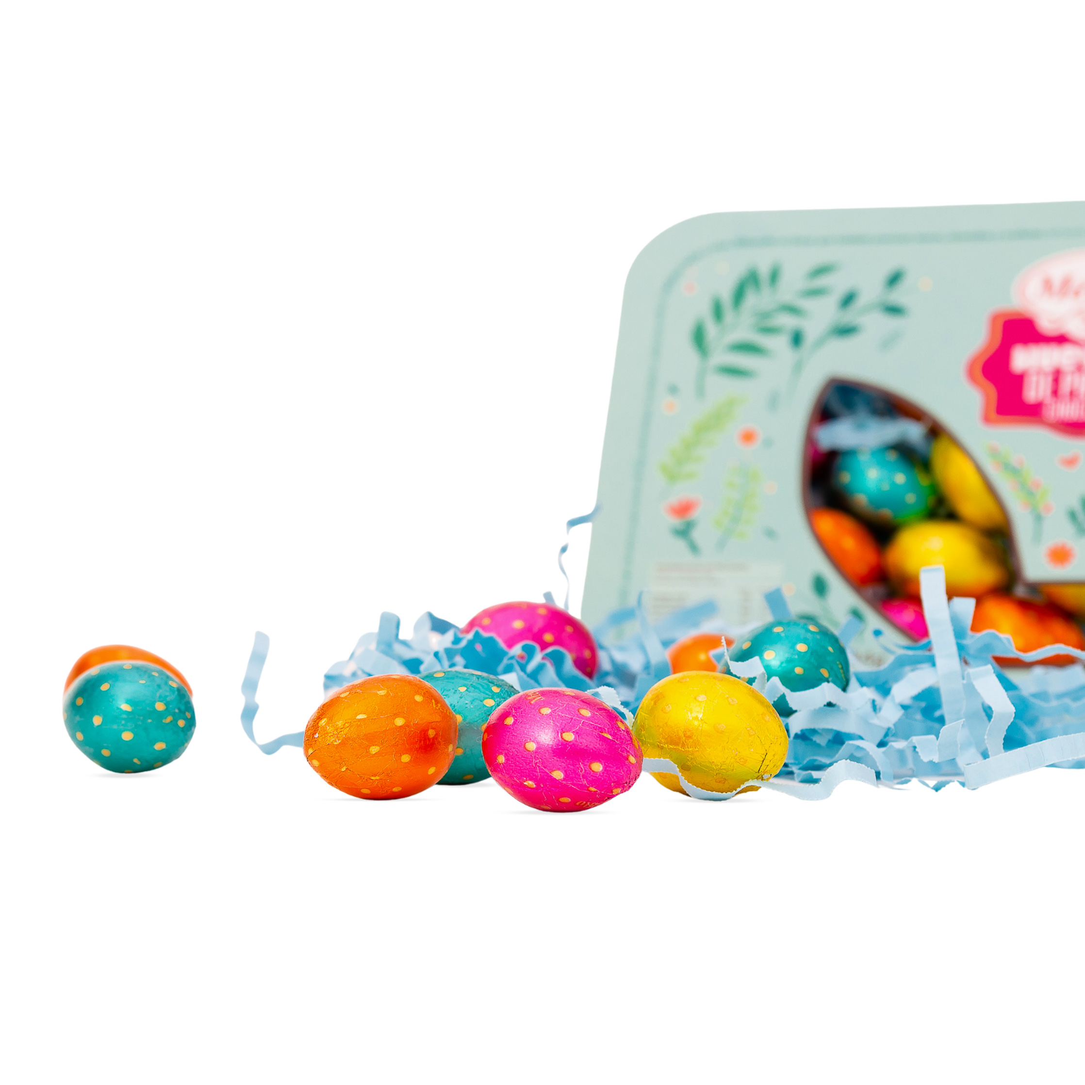 Huevitos de Chocolate Macizo Merello – Bandeja de Pascua 184 g (Aprox. 20 Huevos) - Imagen 2