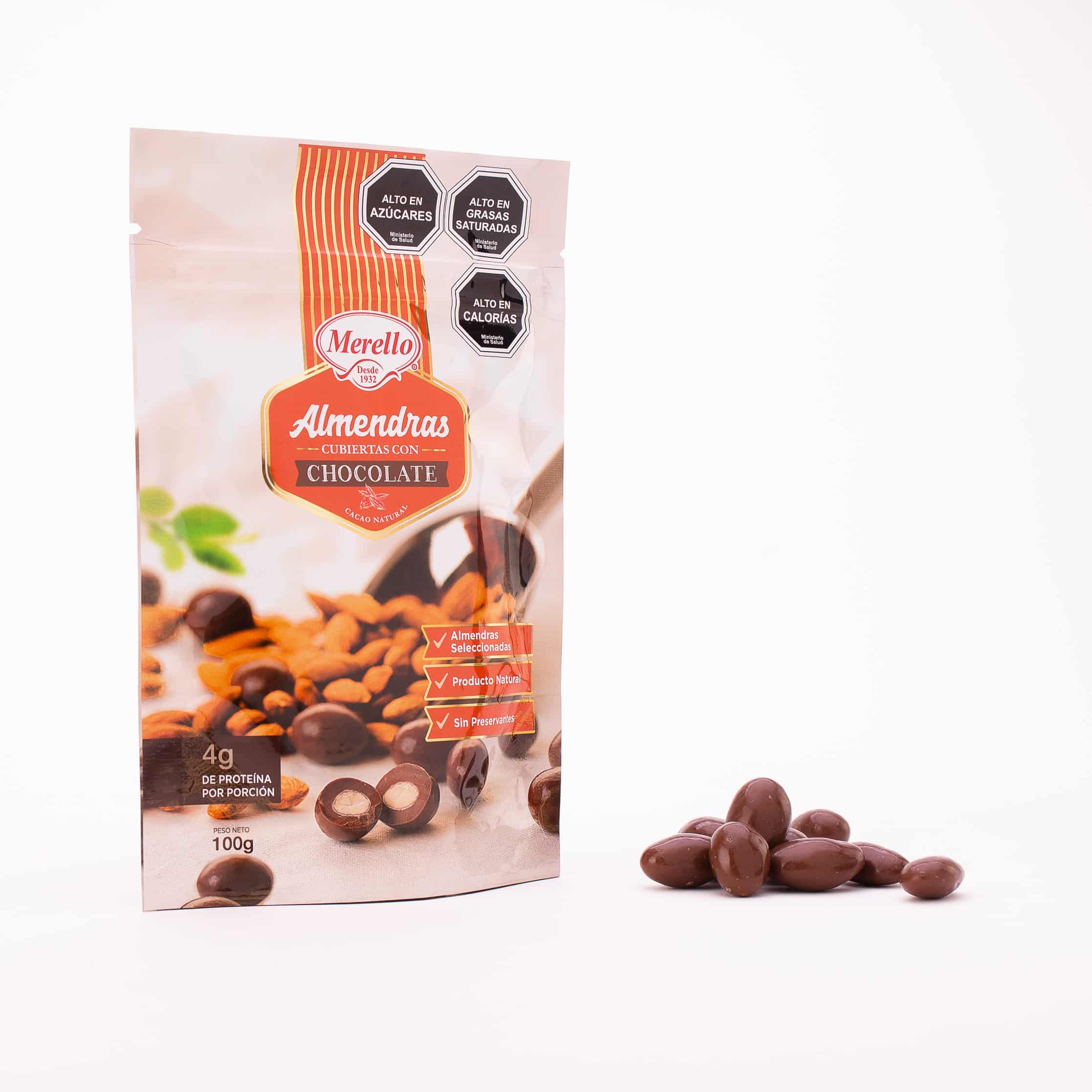 Almendras Bañadas con Chocolate de Leche